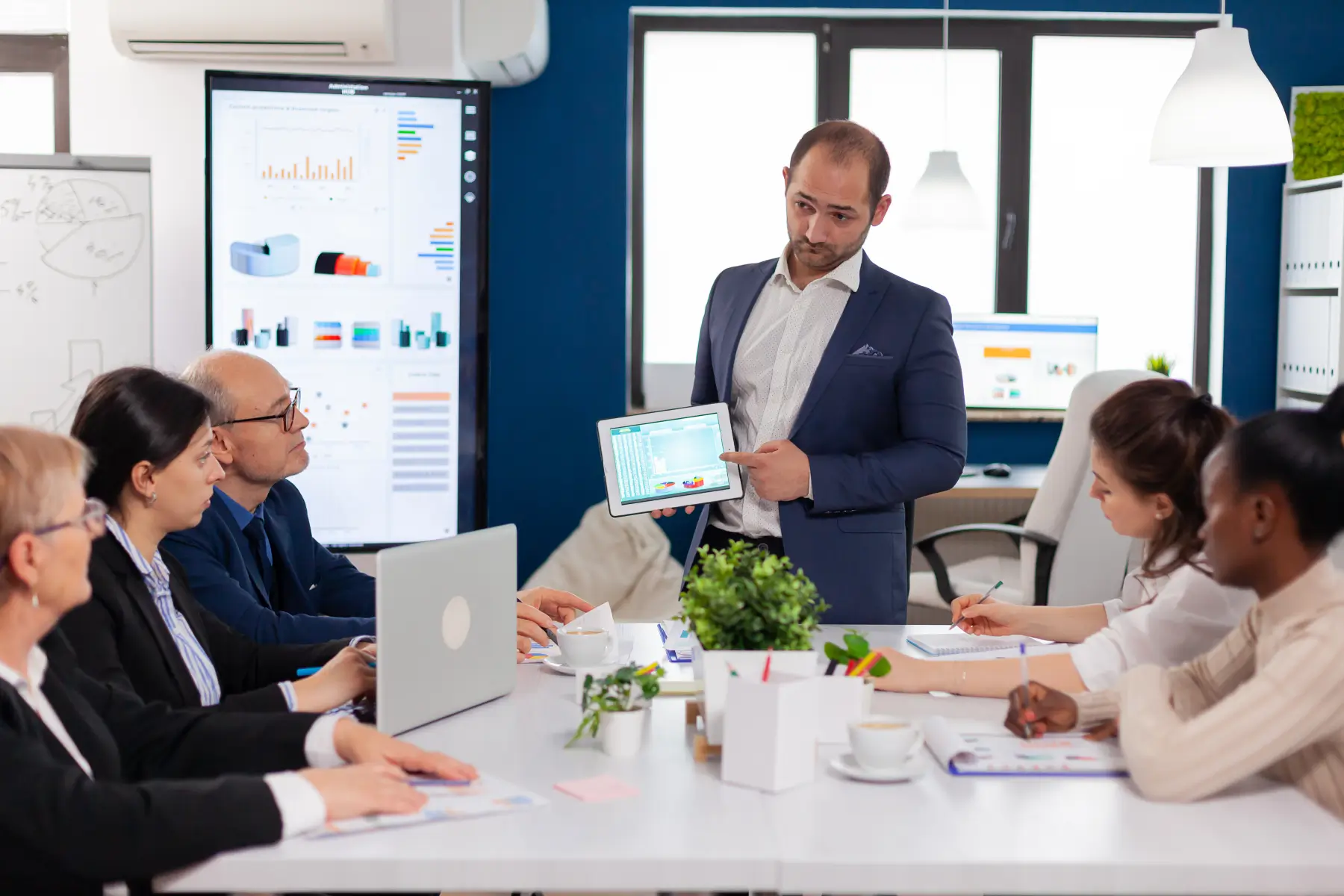 Engineer and commercial leader collaborating