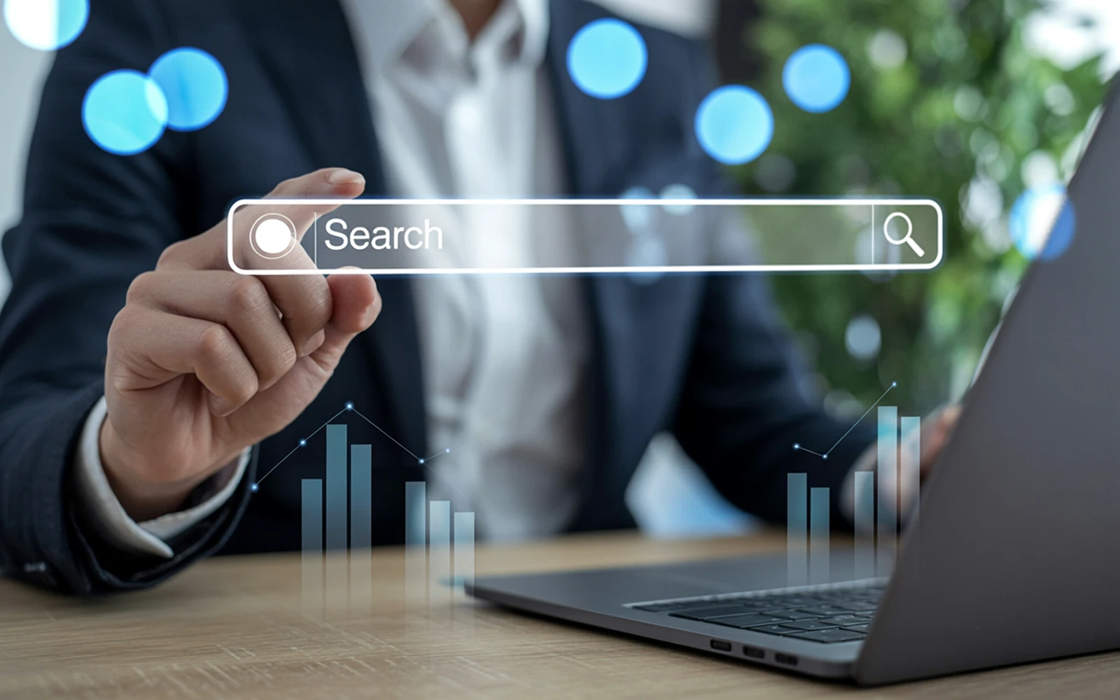 person searching about marketing strategies