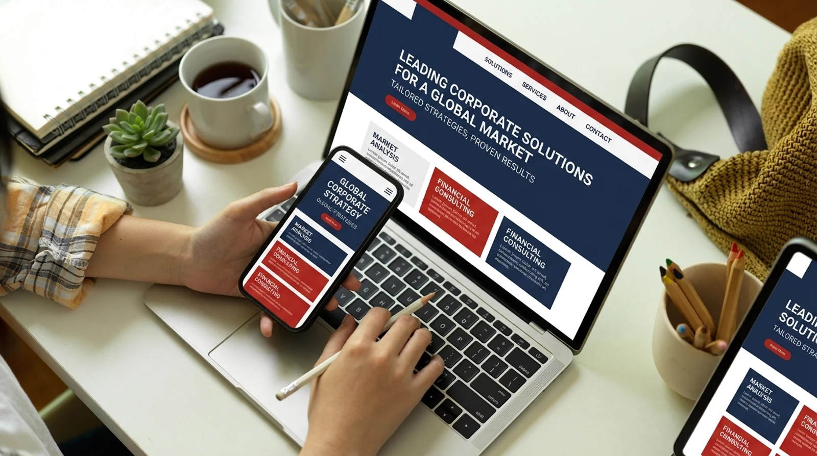 Website Development on the desktop and mobile