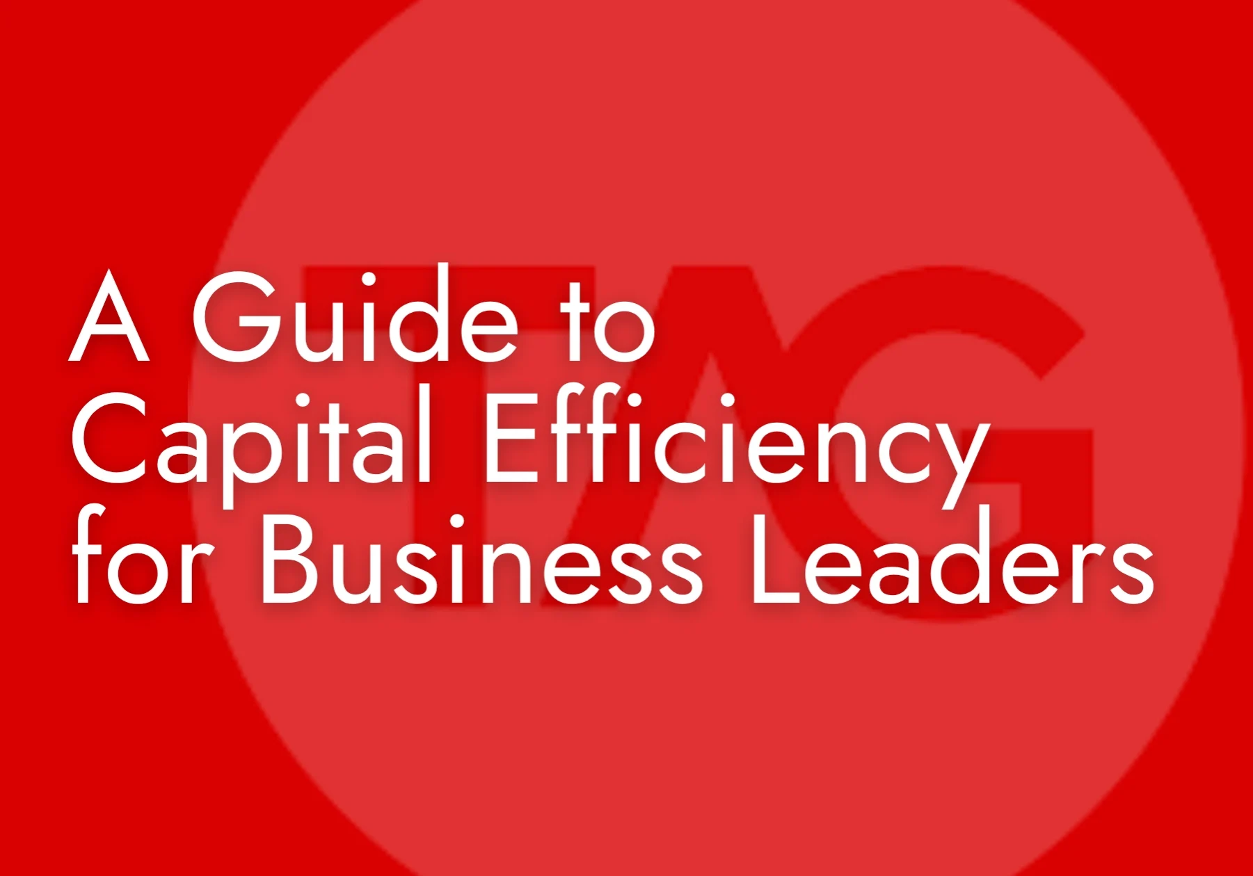 A Guide to Capital Efficiency for Business Leaders