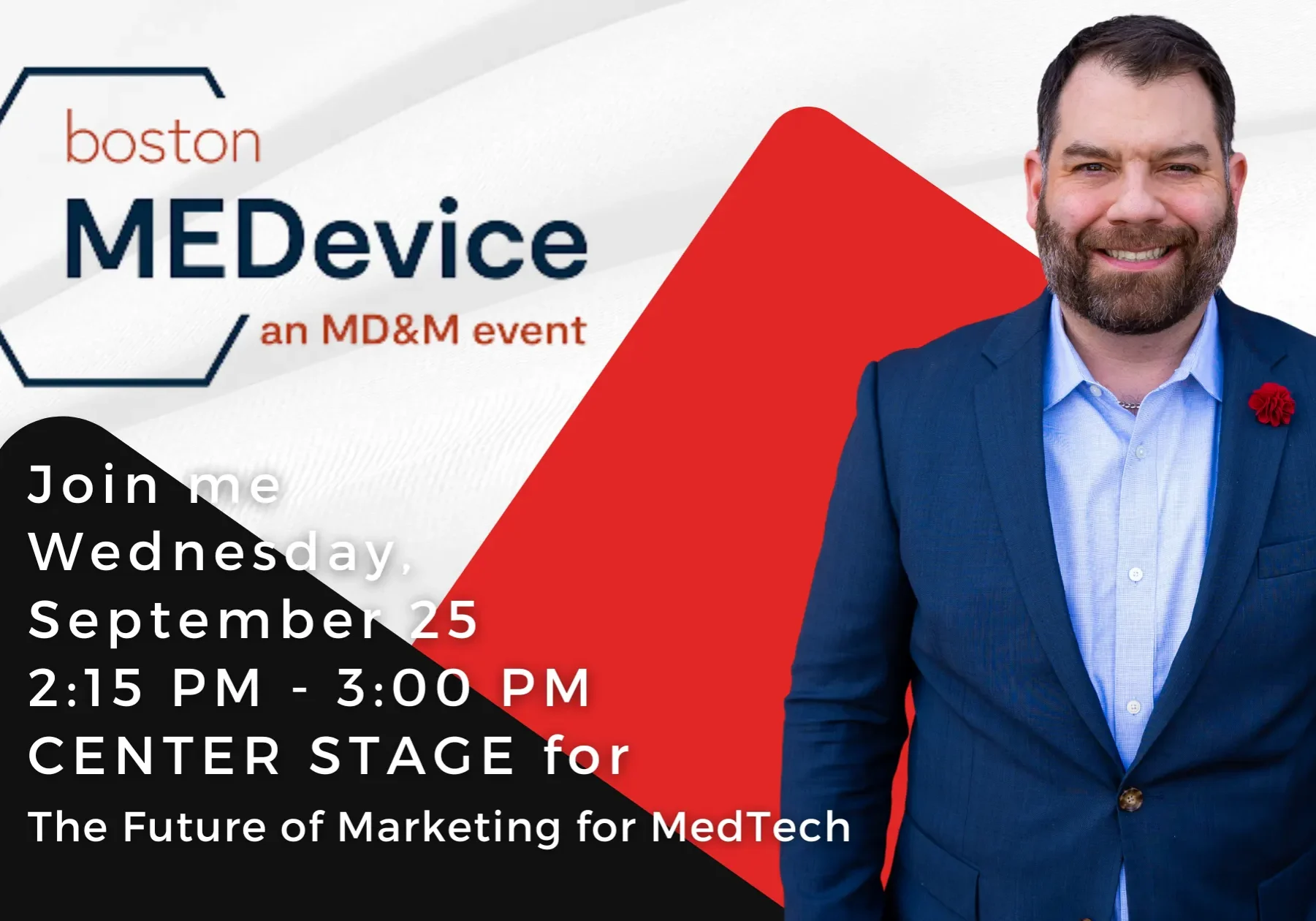 Join TAG CEO Justin Starbird for 'The Future of Marketing for MedTech' at MEDeviceBoston!