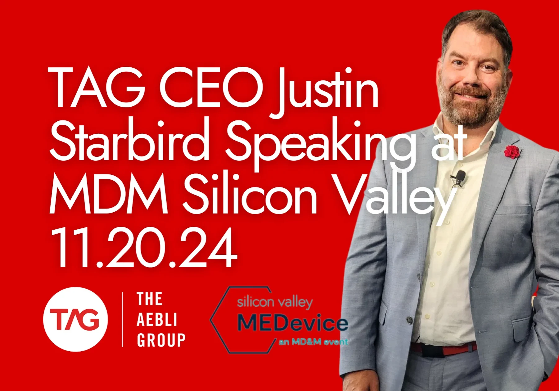 TAG CEO justin starbird speaking