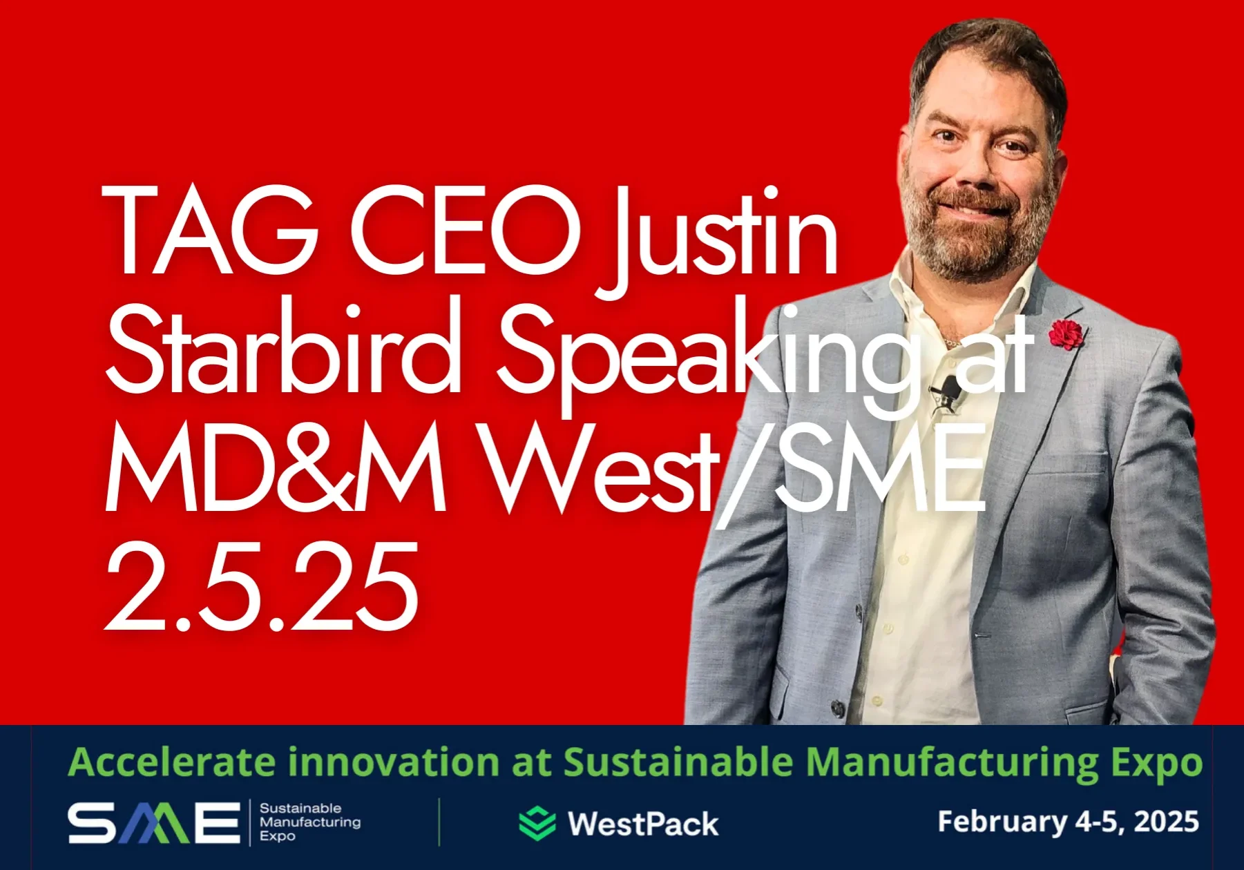 TAG CEO justin starbird speaking