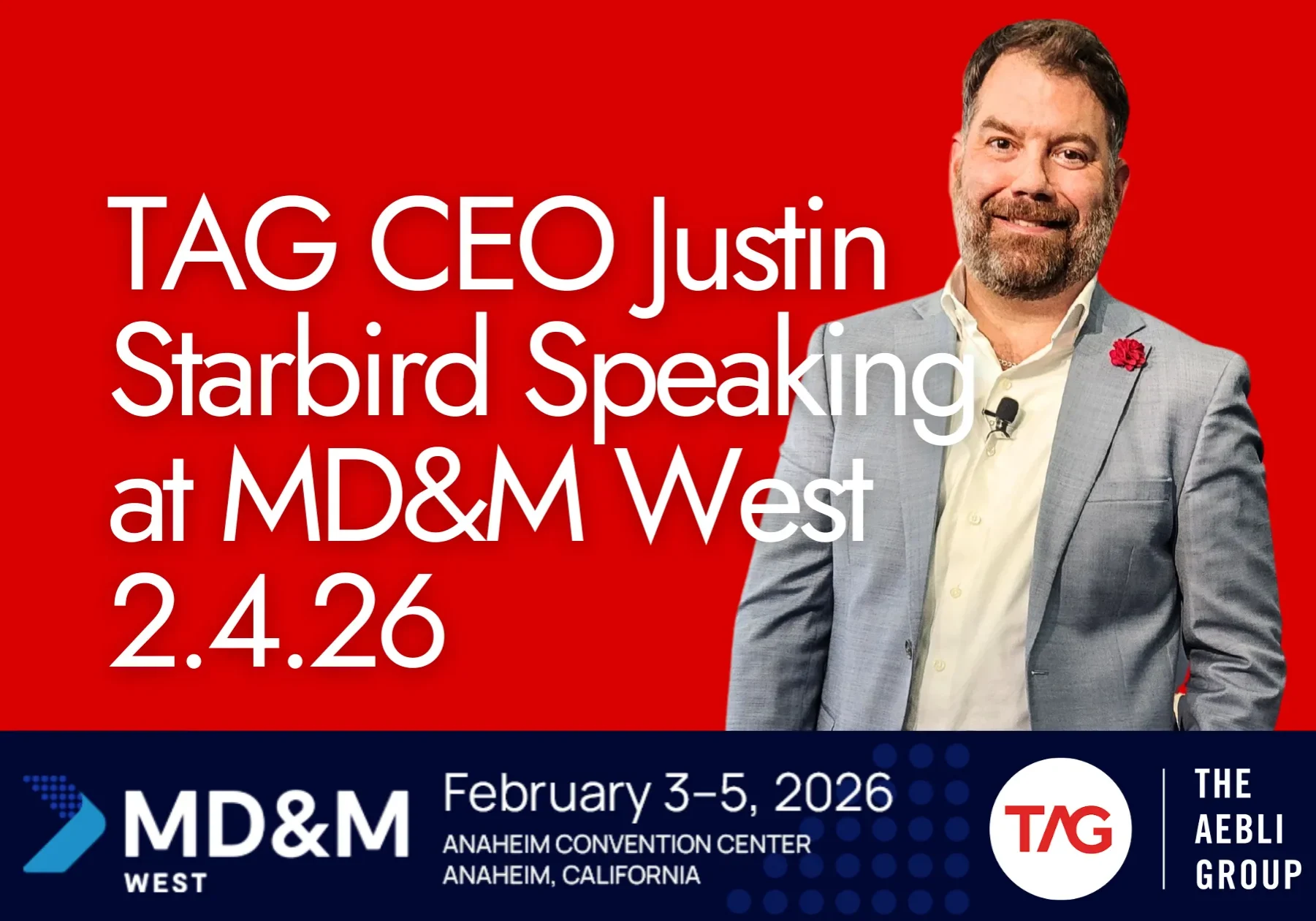 TAG CEO justin starbird speaking