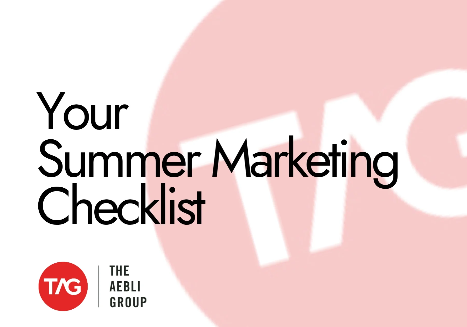 Your Summer Marketing TAG